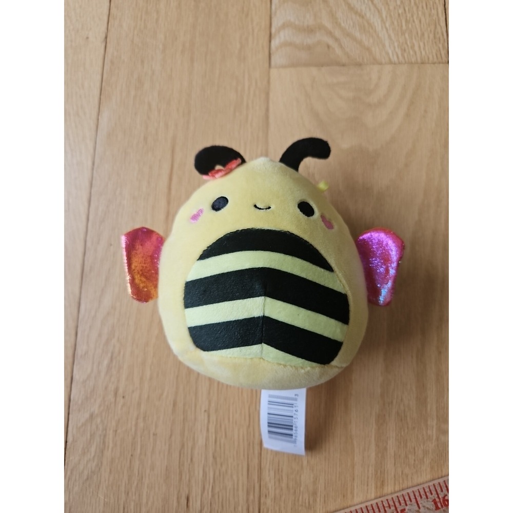 Squishmallows Sunny the Bee‎ 5 Inch Yellow Black Stripe Plush Shimmer Wings